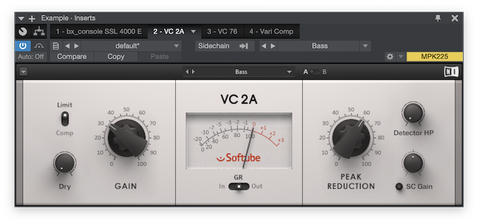 Simulation of an LA2A by Native Instruments & Softube