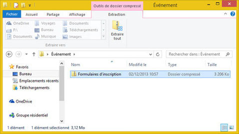 windows 8 extraire fichiers compressés tutoriel microsoft - blog marie fananas écrivain