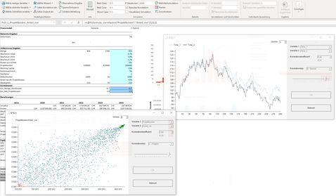 Korrelationen definieren MC FLO Simulation Monte Carlo Excel