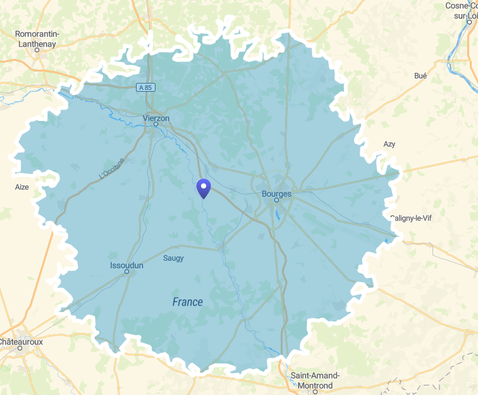 Zone de livraison gratuite