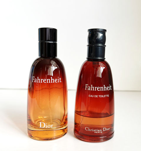 DIOR - FAHRENHEIT : 2 VAPORISATEURS DIFFERENTS EAU DE TOILETTE 50 ML