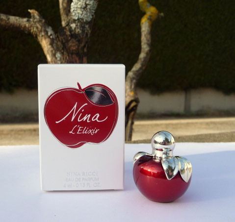 1) NINA L'ELIXIR - EAU DE PARFUM 4 ML - GROSSE BOÎTE 2012