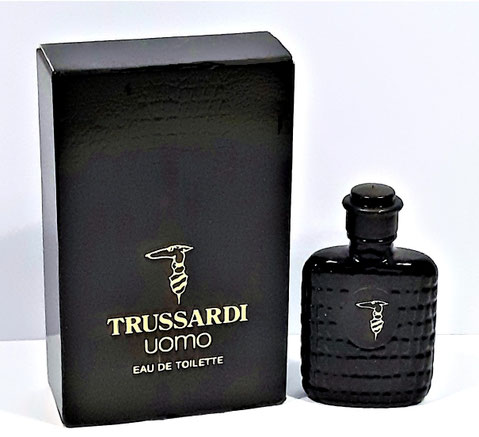 TRUSSARDI - UOMO : EAU DE TOILETTE POUR HOMME 5 ML - FLACON EN VERRE NOIR OPAQUE