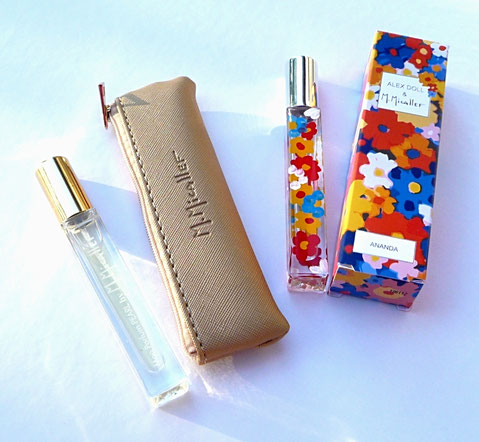 LES 2 VAPORISATEURS DE 10 ML : 1) MON PARFUM PEARL & 2) VAPORISATEUR VIDE ANANDA, A RECHARGER AVEC LA FRAGRANCE DE VOTRE CHOIX