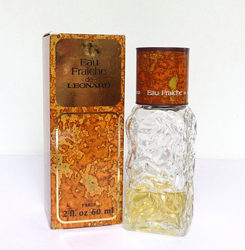 EAU FRAÎCHE DE LEONARD - FLACON EAU DE TOILETTE 60 ML, FLACON EN VERRE MARTELE