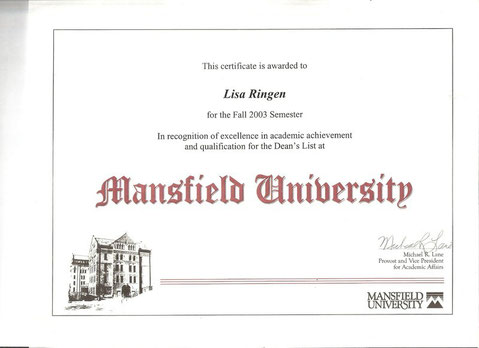 Auf die Dean's List kommen die besten 10 Prozent aller Studenten 