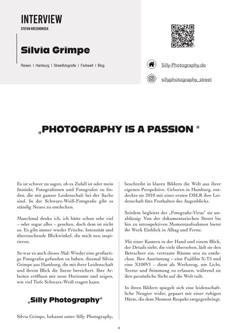Le Magazine / Ausgabe 016, Interview und Bilder, Silly Photography, Silvia Grimpe, 2026