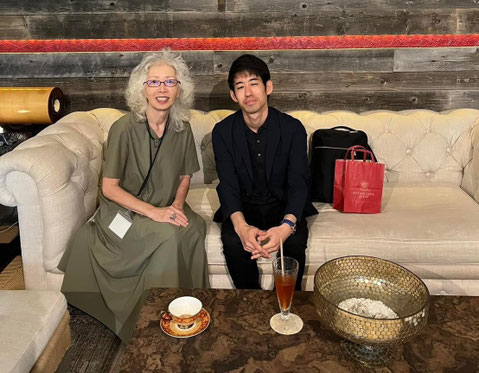 比嘉洸太さんと事務所にて