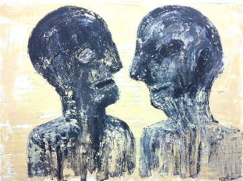 Moi et Toi 1: Acryl auf Leinwand, 60 x 80 cm, 2019