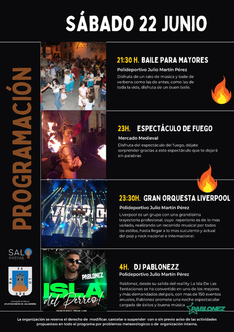 Programa de las Fiestas de San Juan en Salobreña