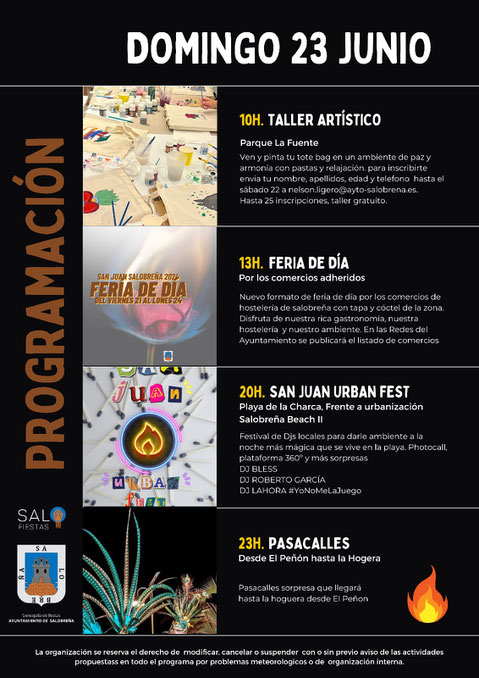 Programa de las Fiestas de San Juan en Salobreña