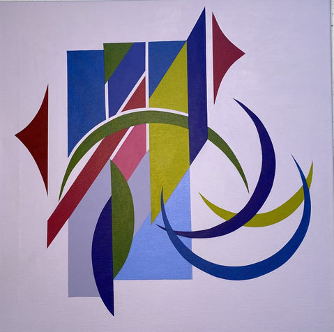 August III | 2025 | 60 x 60 cm | Acryl auf Leinwand 
