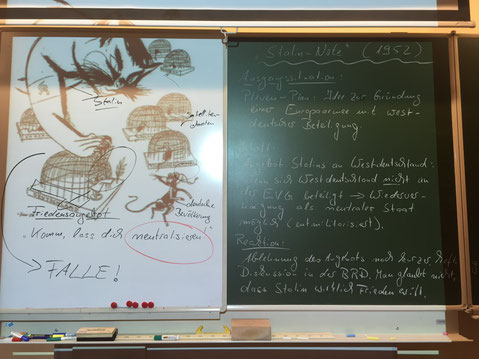 Erarbeitung zu einer Karikatur zur Stalin- Note 1952