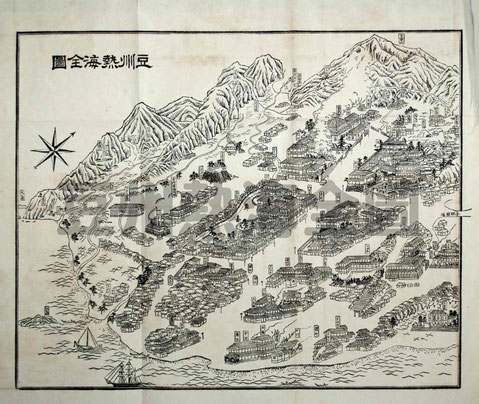 豆州熱海全圖-熱海獨案内より