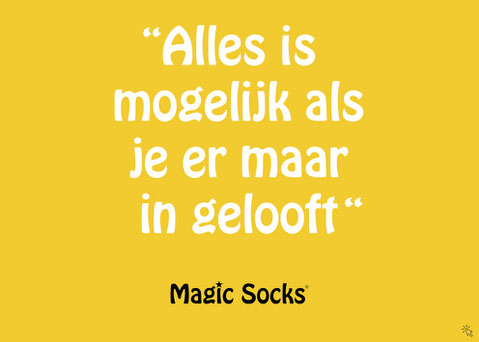 Sokken voor heren - Alles is mogelijk als je er maar in gelooft