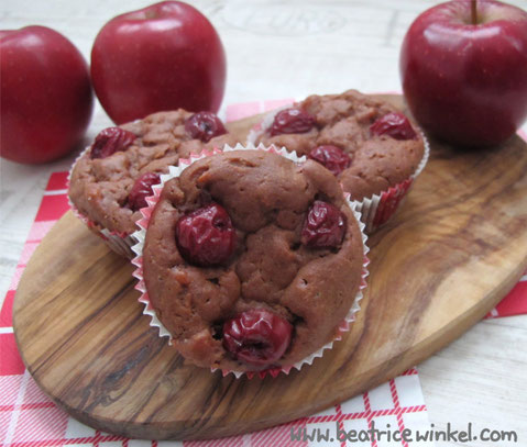 Beatrice Winkel - Apfel-Kirsch-Muffins