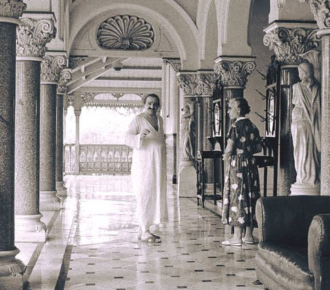 Meher Baba & goher at Guruprasad, Poona ( Pune ), India during the 1960s