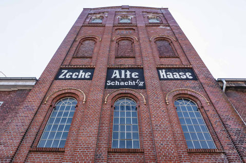 Malakowturm der Zeche Alte Haase Schacht 1 Julie in Sprockhövel im Ruhrgebiet