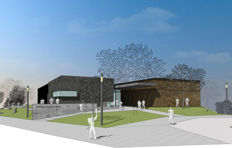 neubau hörsaalzentrum uni duisburg essen visualisierung drahtler architekten planungsgruppe dortmun
