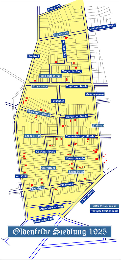 Oldenfelde-Siedlung 1925