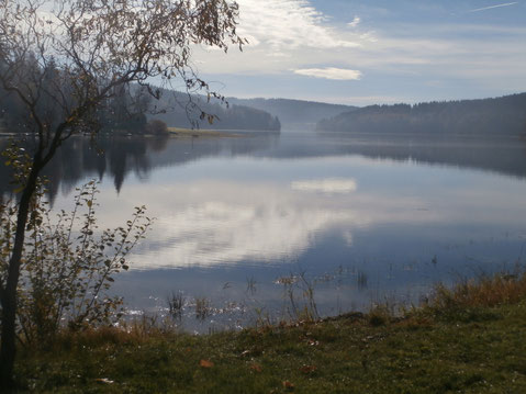 Ad Foto-Challenge auf FB: Das dort versprochene zweite Foto ist hier zu sehen. Aufnahme vom Moldau-Stausee bei Friedberg. Foto: WaPA/Voglauer