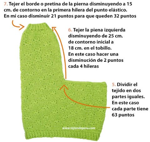 Pantalón para bebé - Tejiendo