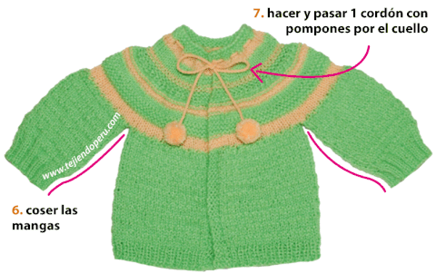Rop n o chaquetita facil con canes Tejiendo Per