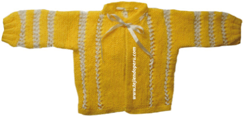 Chompa de bebe en dos agujas new arrivals
