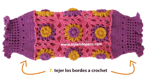 almohada caramelo en telar reloj y crochet