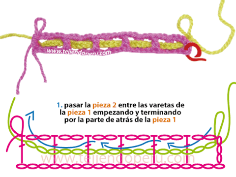 Cómo tejer el punto filet entretejido a crochet