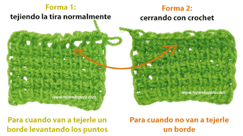 Crochet tunecino tubular - Ganchillo tunecino