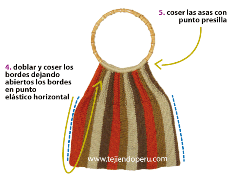 Carteras tejidas a palillo store