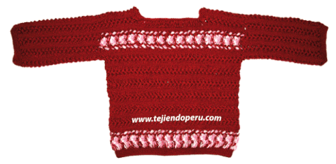 Chompa o sweater para damas Tejiendo Per