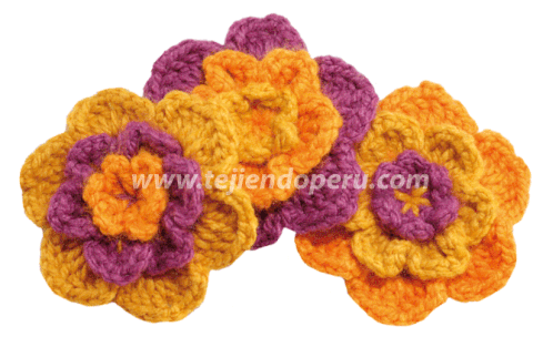 Cómo tejer una flor ondulada a crochet