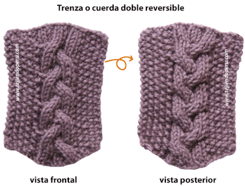 trenza doble reversible - reversible cables