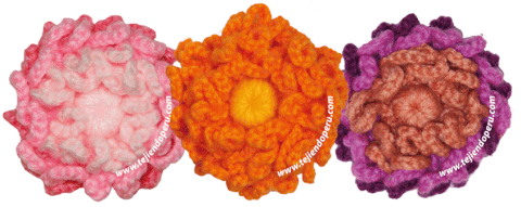 tutorial: flores de cadenetas tejidas a crochet - crochet chain flower