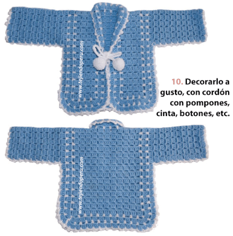Ropones tejidos para bebes varones store
