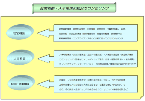 経営戦略・人事領域の総合カウンセリング