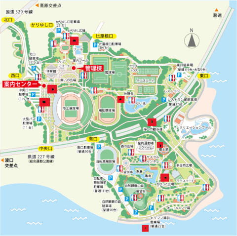 県総合運動公園宝の地図