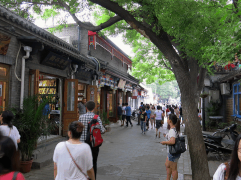 Die "hutongs" von Peking: flippige Einkaufsgassen ...