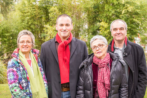 Les candidats du RASSEMBLEMENT CITOYEN POUR UN DEPARTEMENT SOLIDAIRE ET ECOLOGIQUE - Canton de Gourdon : Viviane Iragnes Colin et Pascal Pavan (titulaires), William Gout et Sylvie Léveillé (remplaçants)