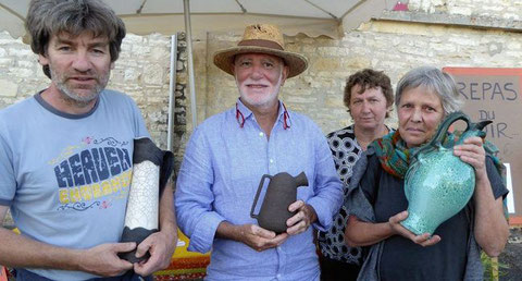 Lauréats du concours de poterie 2016 à Uzech les Oules