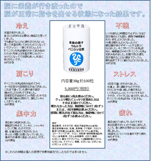 未来の青汁 ウルトラパニウツ元気 Eigyousenryaku ページ 未来の青汁 ウルトラパニウツ元気 Eigyousenryaku ページ