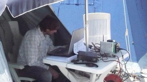 IZ0KRC in postazione al Campo di Tempera