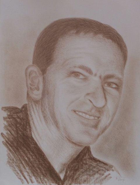 Portrait in Rötel 
