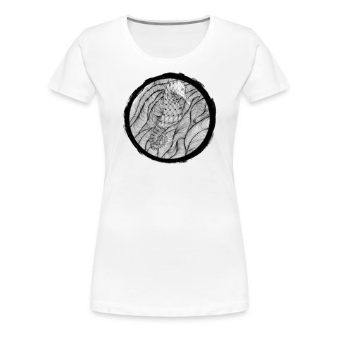 T-Shirt "Das nachdenkliche Seepferdchen" S/W Kreis 