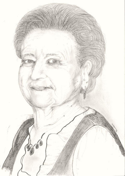 Portrait Bleistift 80er