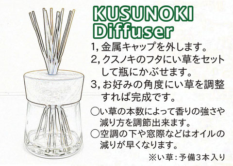 クスノキ・アロマチップ 60g ご使用例