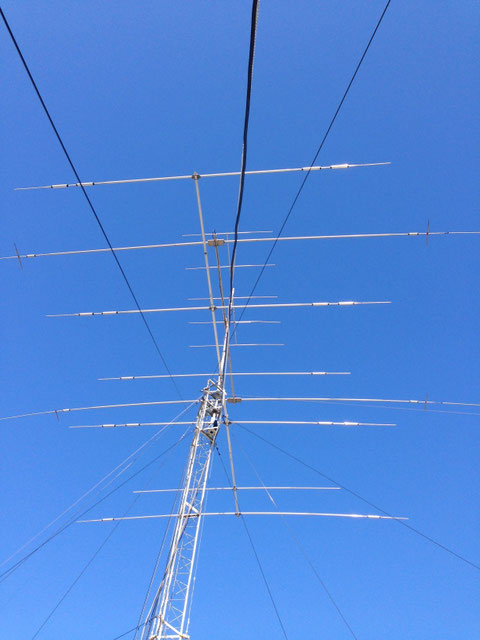 Configurazione dal 2012 al 2014: 5el ECO x i 6m---2el. Create x 40m --- 6 el. Create 10-15-20 m