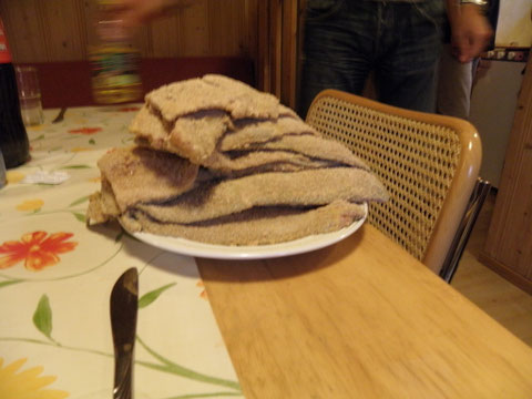 Lecker, da gab´s panierte Äschenfilets.